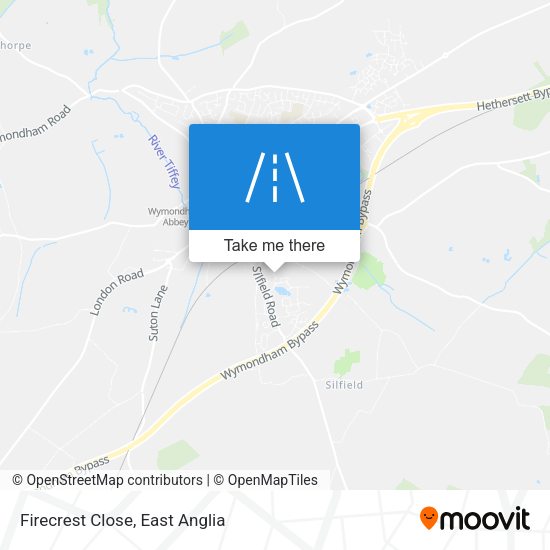 Firecrest Close map