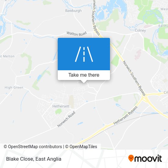 Blake Close map