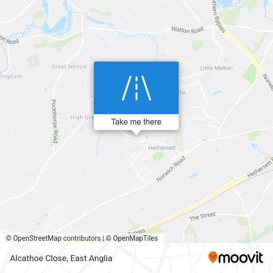 Alcathoe Close map