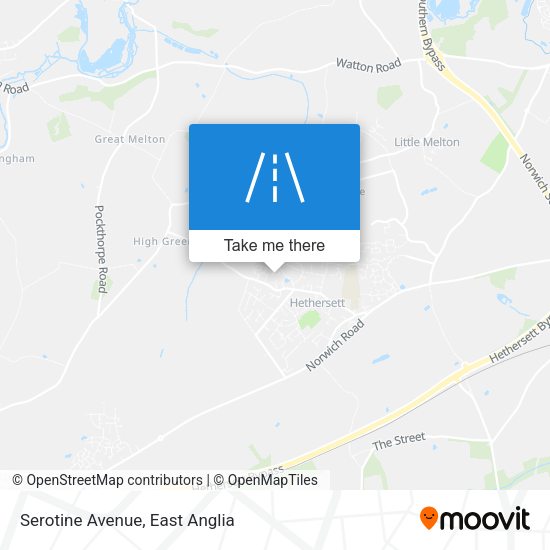 Serotine Avenue map