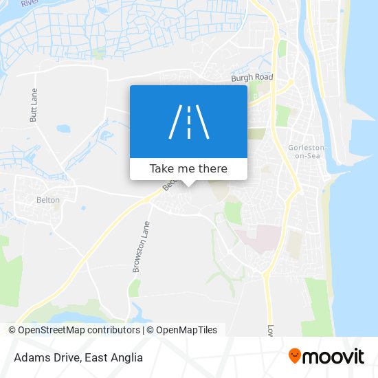 Adams Drive map