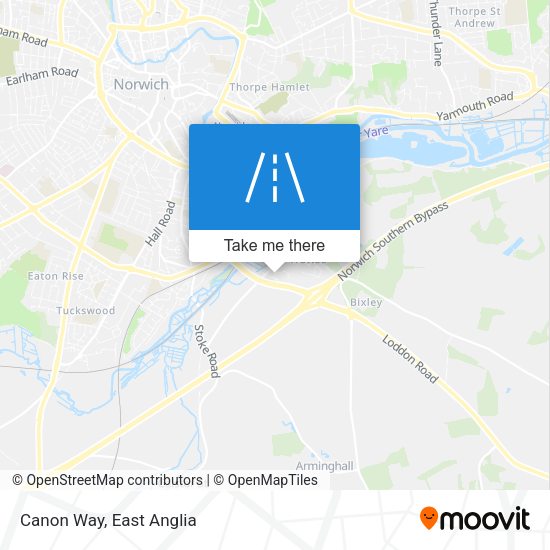 Canon Way map