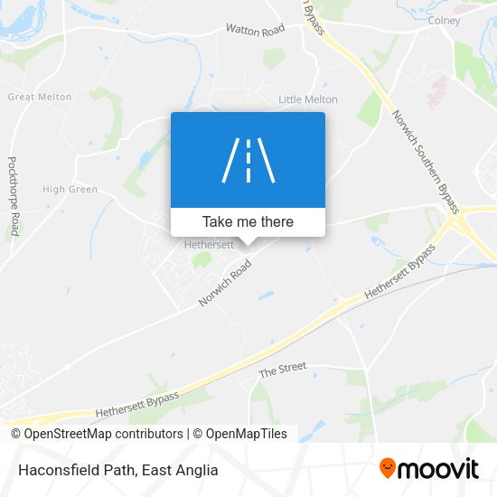 Haconsfield Path map