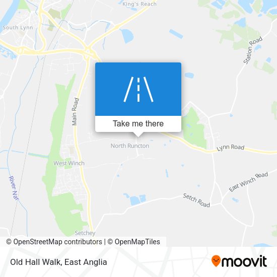 Old Hall Walk map