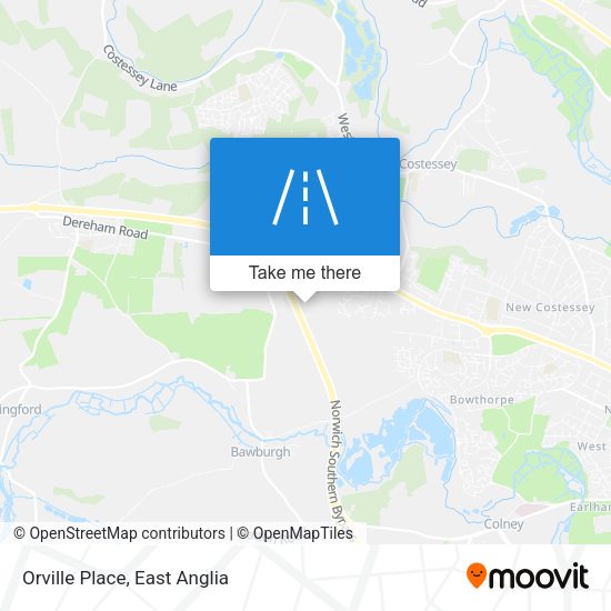 Orville Place map