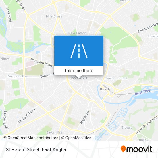 St Peters Street map