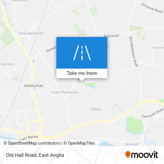 Old Hall Road map