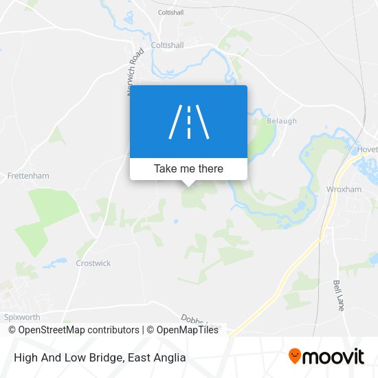 High And Low Bridge map