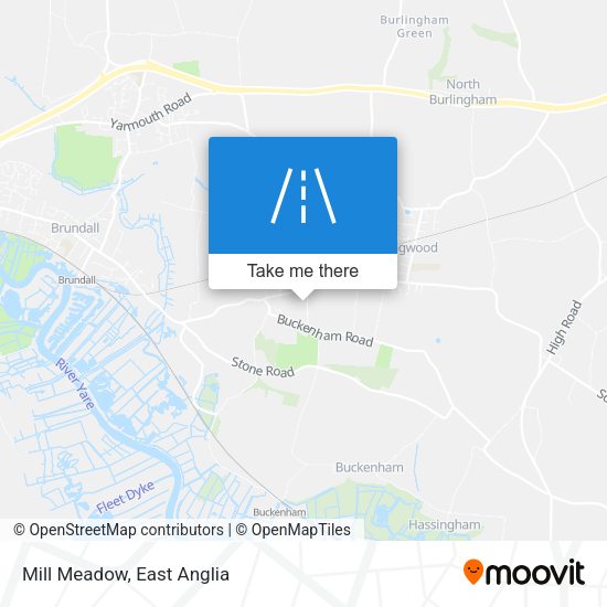 Mill Meadow map