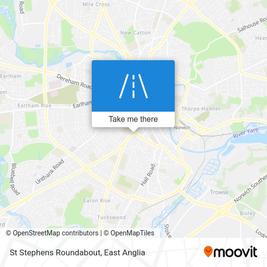 St Stephens Roundabout map