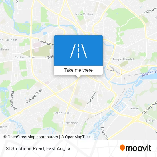 St Stephens Road map