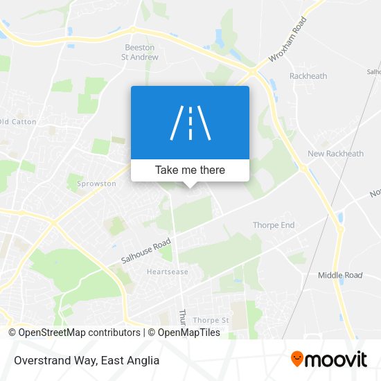 Overstrand Way map