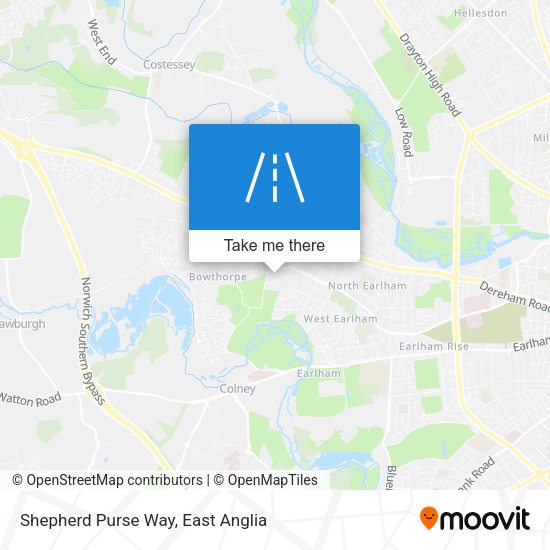 Shepherd Purse Way map
