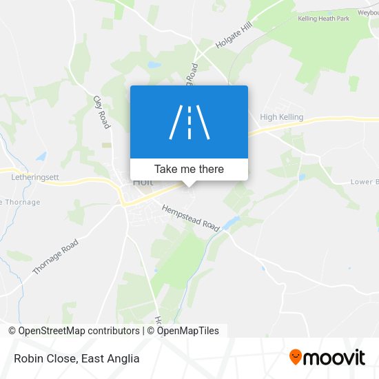 Robin Close map