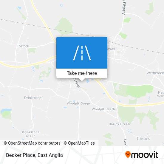 Beaker Place map