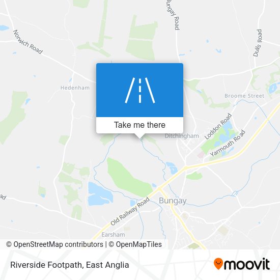 Riverside Footpath map