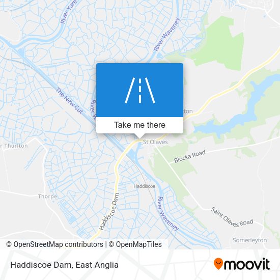 Haddiscoe Dam map