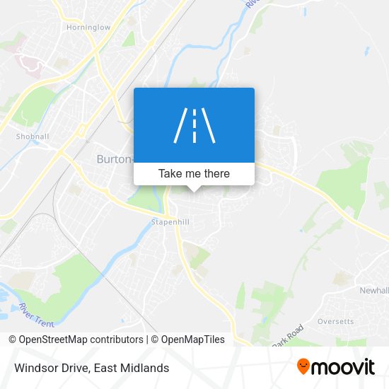 Windsor Drive map