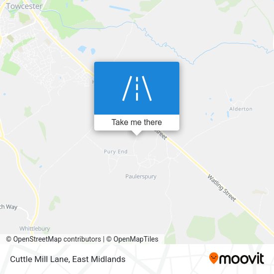Cuttle Mill Lane map