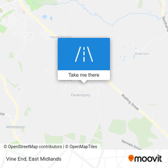 Vine End map