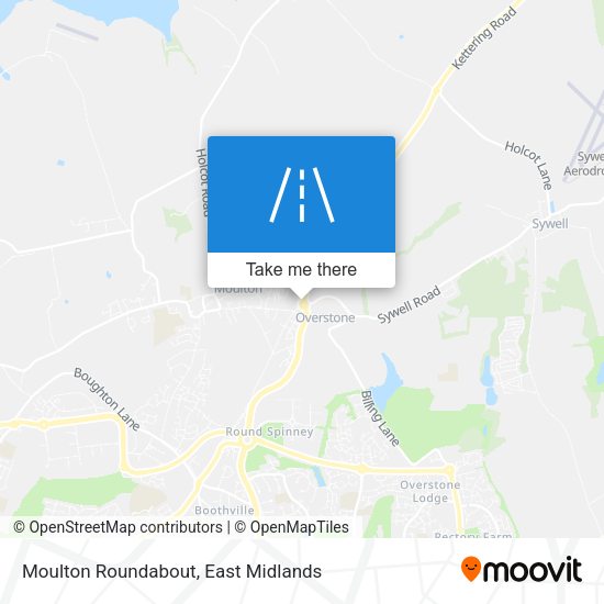 Moulton Roundabout map