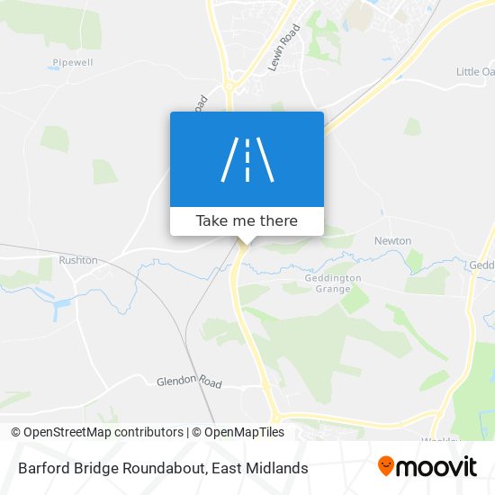 Barford Bridge Roundabout map