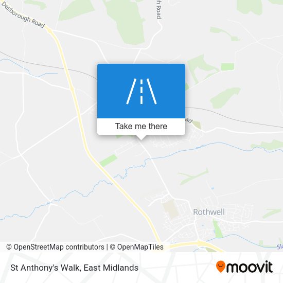 St Anthony's Walk map