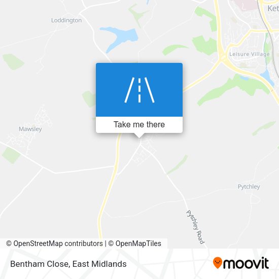 Bentham Close map