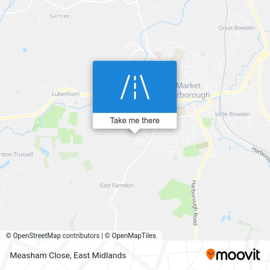 Measham Close map