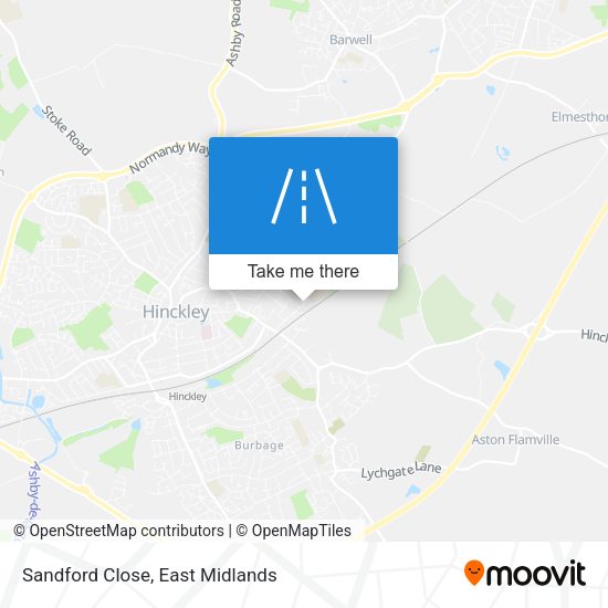 Sandford Close map