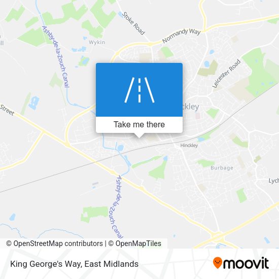 King George's Way map
