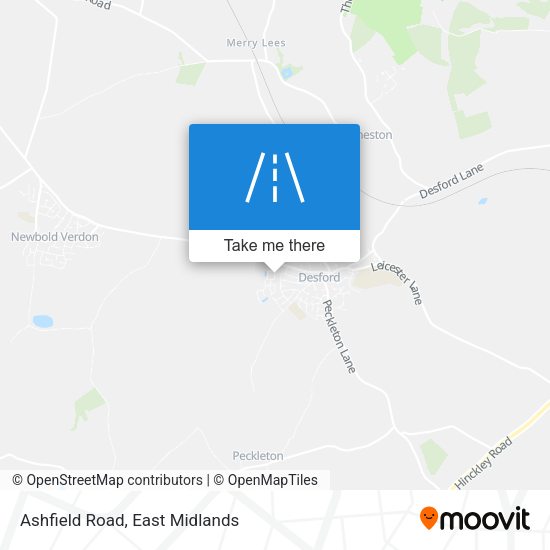 Ashfield Road map