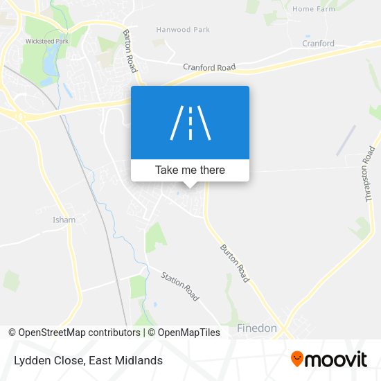 Lydden Close map