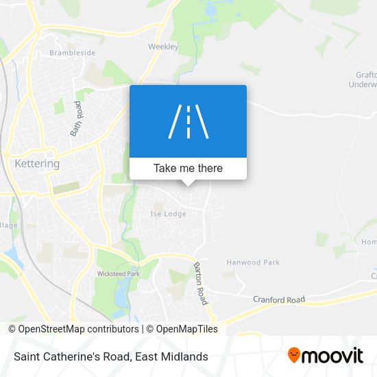 Saint Catherine's Road map