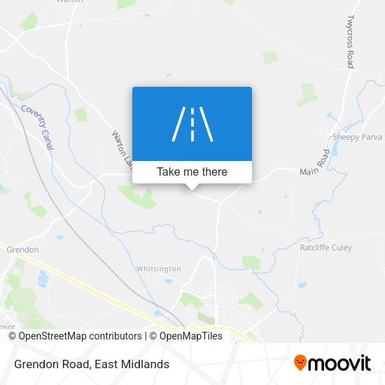 Grendon Road map