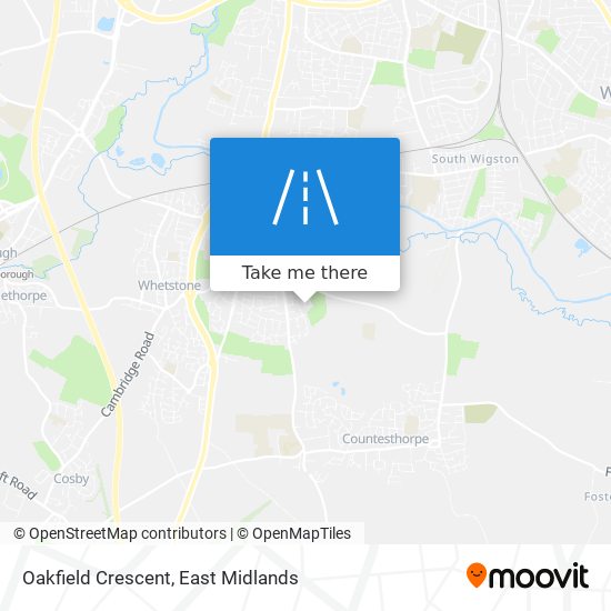 Oakfield Crescent map