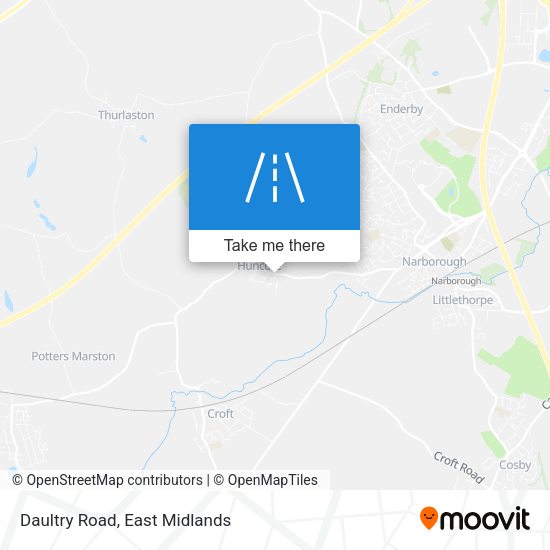 Daultry Road map