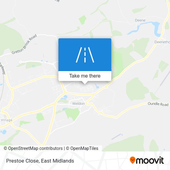 Prestoe Close map