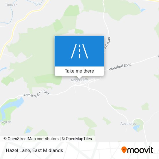 Hazel Lane map