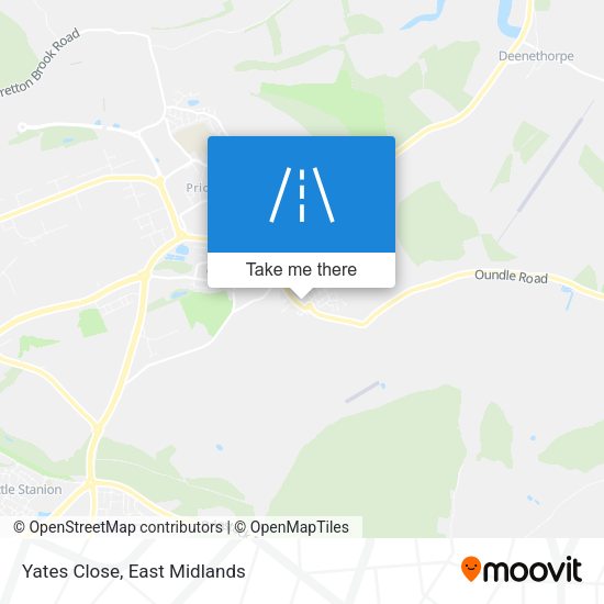 Yates Close map