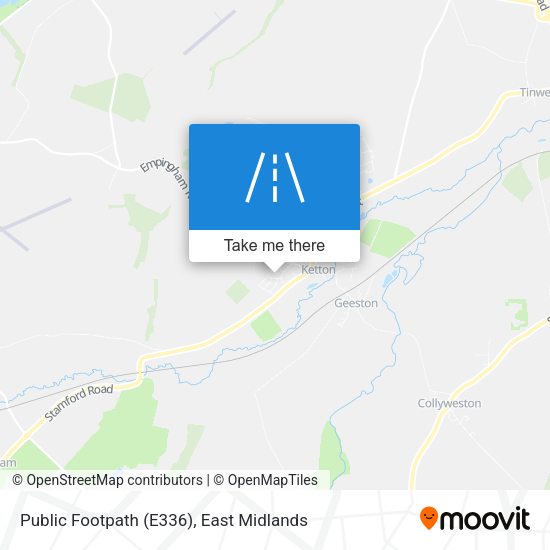 Public Footpath (E336) map