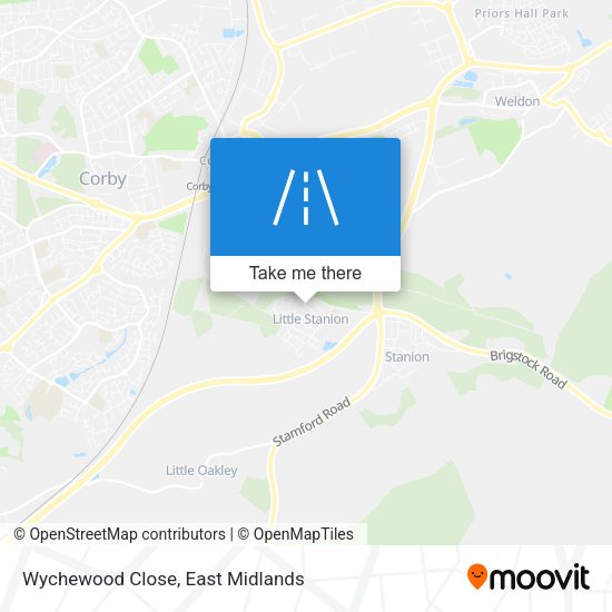 Wychewood Close map