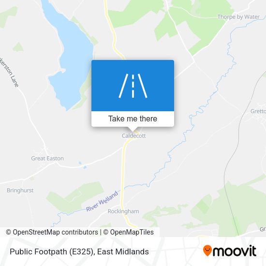Public Footpath (E325) map