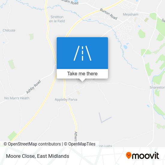 Moore Close map