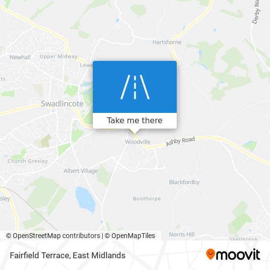 Fairfield Terrace map