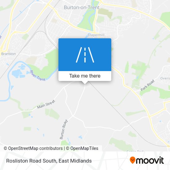 Rosliston Road South map
