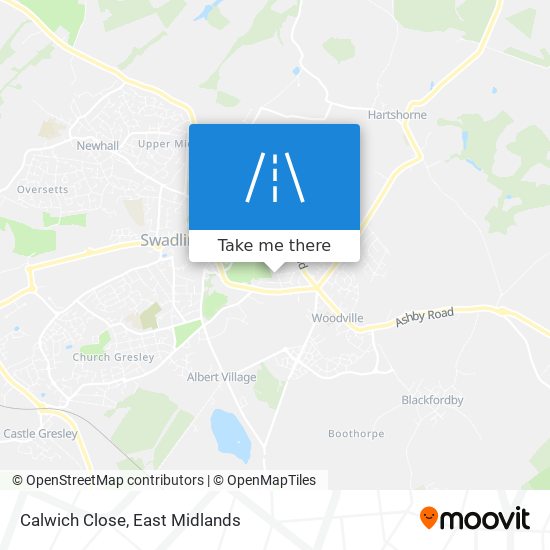 Calwich Close map