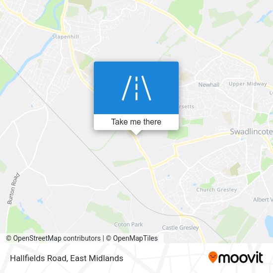 Hallfields Road map
