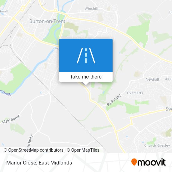 Manor Close map