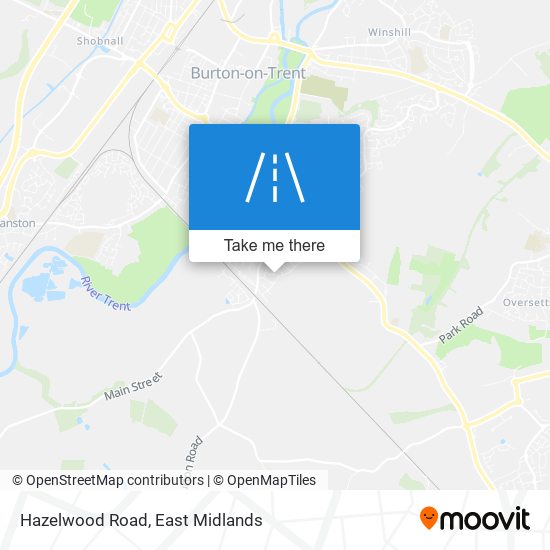 Hazelwood Road map